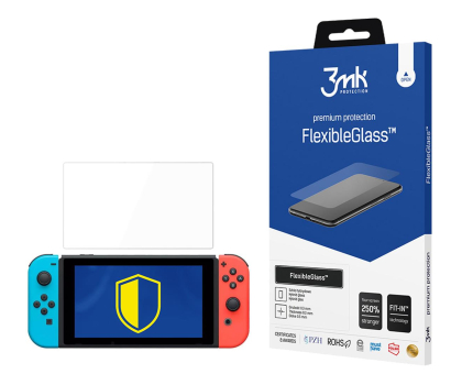 Etui i folia do konsoli 3mk Szkło Flexible Glass do Konsoli Nintendo Switch